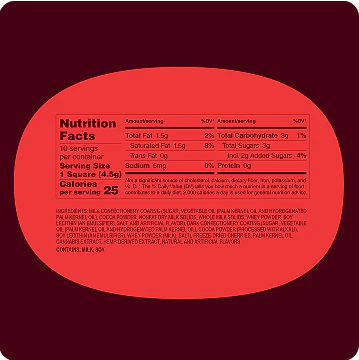 Black Cherry THC Chocolate Bar - Image 4