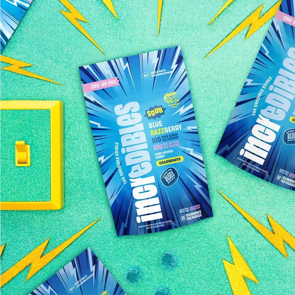 Sour Blue Razzberry THC Gummies - Image 6